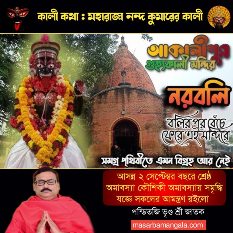 কালী কথা – মহারাজা নন্দ কুমারের কালী 
