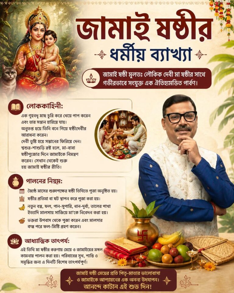 জামাই ষষ্ঠীর ধর্মীয় ব্যাখ্যা 