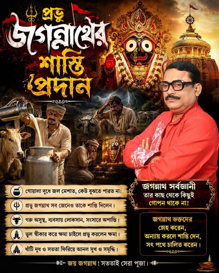 প্রভূ জগন্নাথের শাস্তি প্রদান