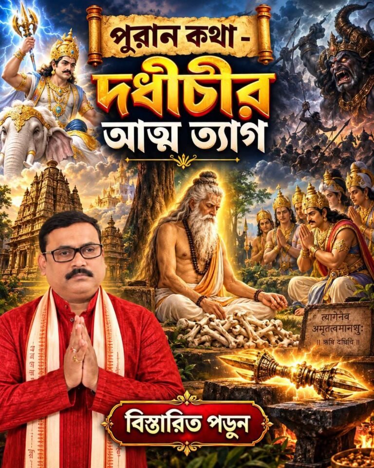 পুরান কথা – দধীচীর আত্ম ত্যাগ 