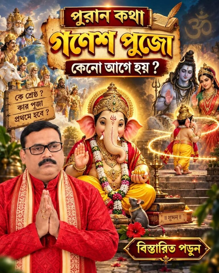 পুরান কথা – গণেশ পুজো কেনো আগে হয় 