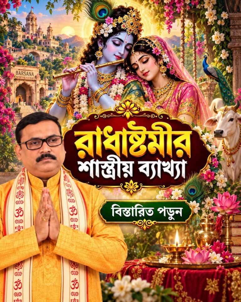 রাধাষ্টমীর শাস্ত্রীয় ব্যাখ্যা