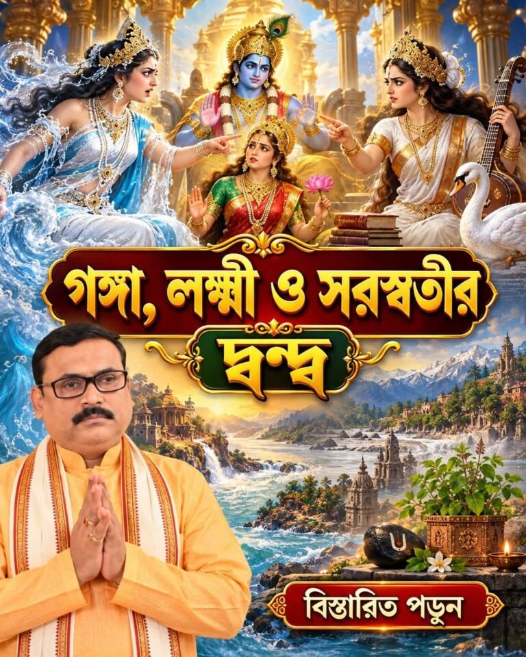 গঙ্গা, লক্ষ্মী ও সরস্বতীর দ্বন্দ্ব 